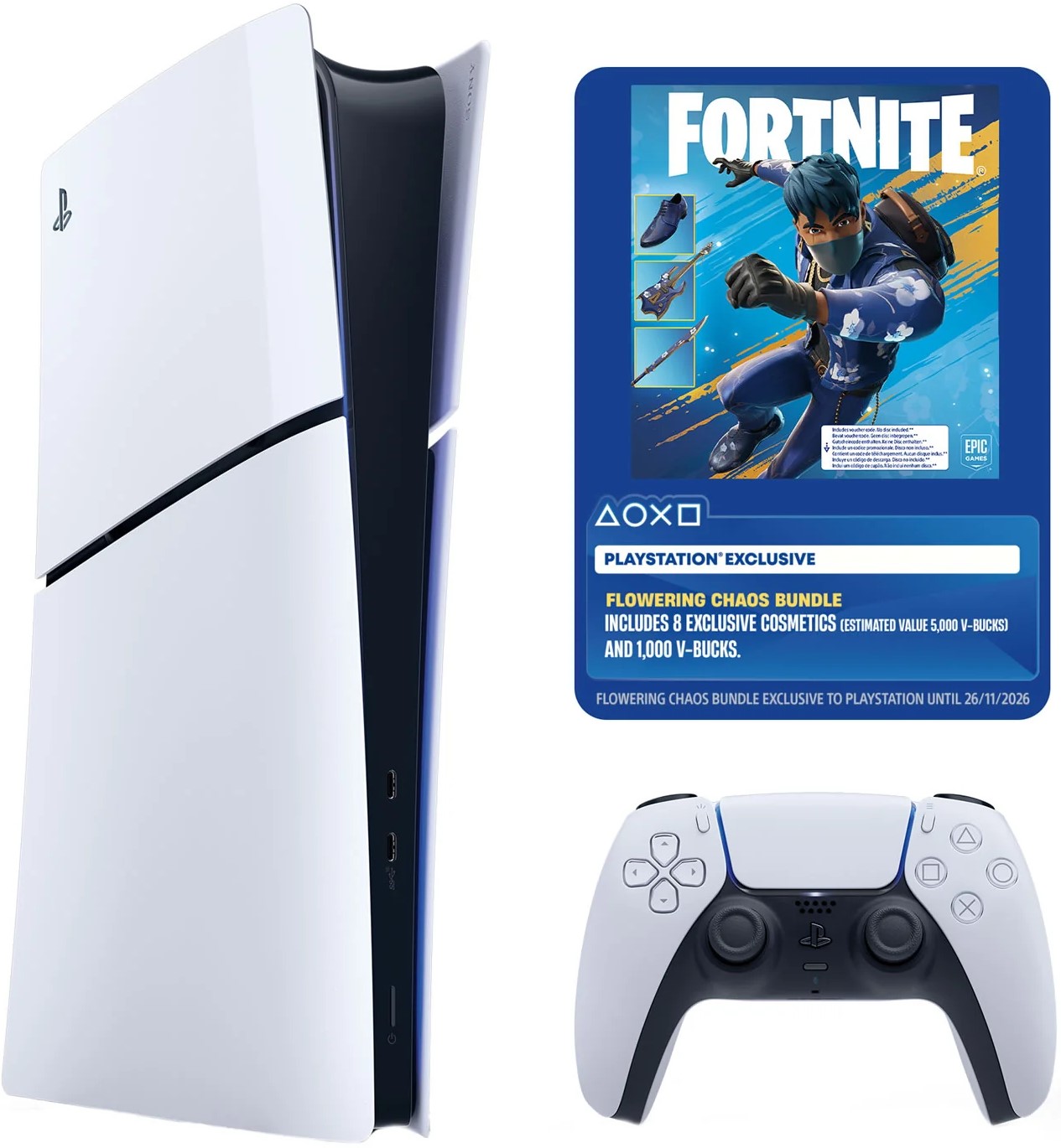 Sony PS5 Digital Fortnite Slim Console