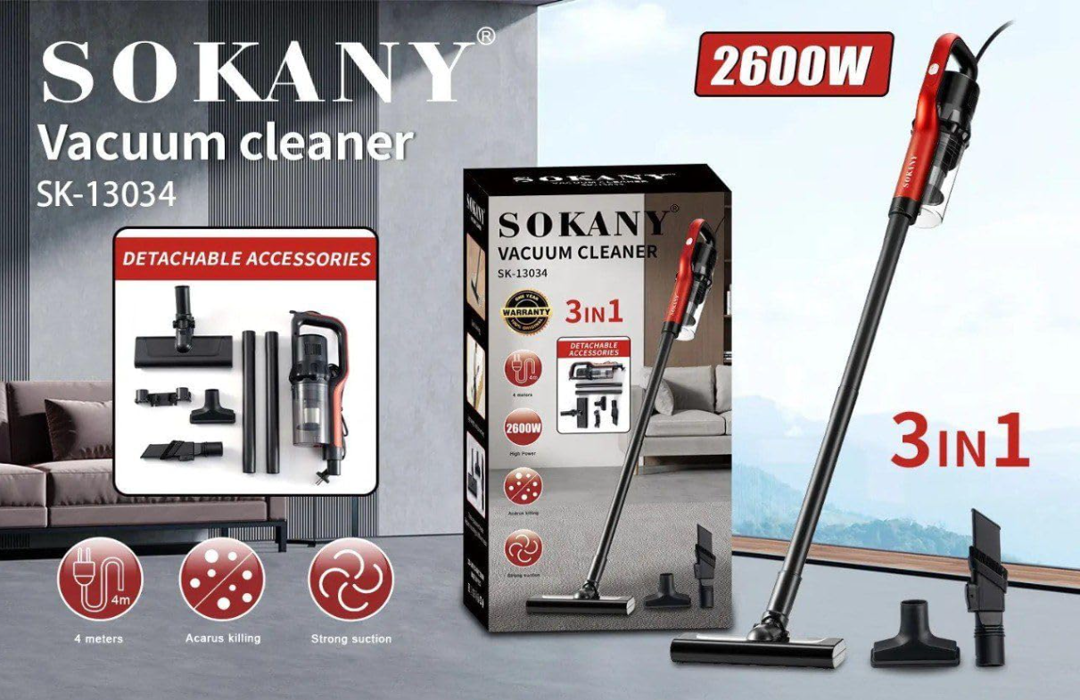 Sokany 2600W 3 In 1 Handheld Vacuum Cleaner Sokany 2600W 3 In 1 Handheld Vacuum Cleaner