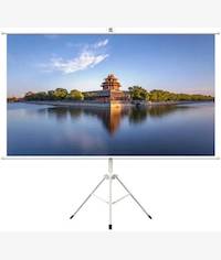 HTPNEO 100 Inch Portable Projector Screen With Tripod Stand
