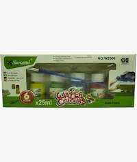 Bertand 6 x 25ml Assorted Water Paint Colors Set