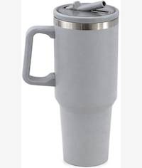 Totally 1.2 Litres Stainless Steel Vacuum Tumbler With Straw Grey