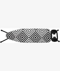 Totally Jumbo Ironing Board With Safety Iron Rest Black And White
