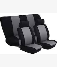 Stingray Nexus 6 Piece Car Seat Cover Set Black and Grey