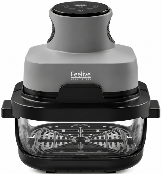 Feelive Crispy Dual Glass Digital Air Fryer