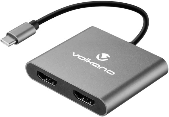 Volkano Expand Series USB C To Dual 4K HDMI