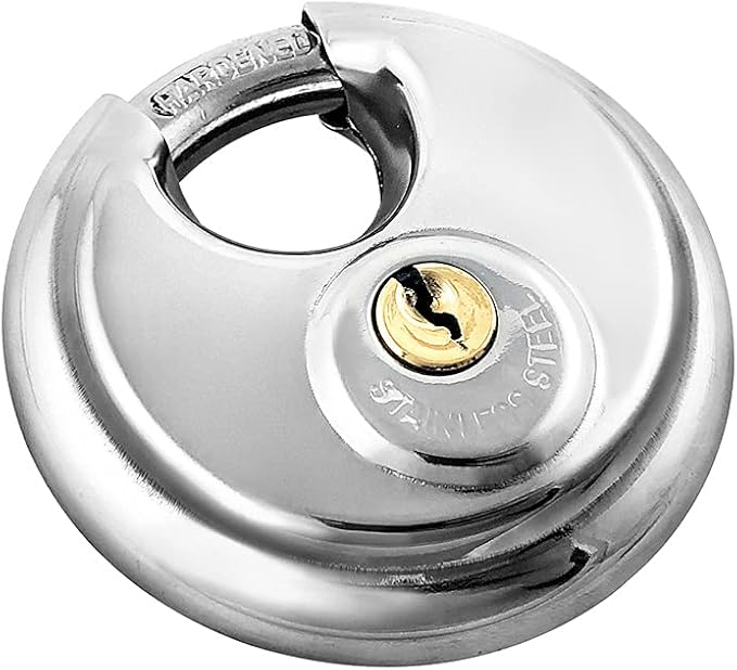 Noble 60mm Stainless Steel Disc Padlock — image 5