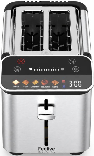 Feelive 2 Slice Stainless Steel Digital Smart
