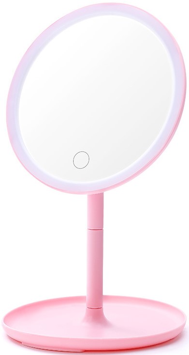 Casey Table Lamp Makeup With LED Light Pink
