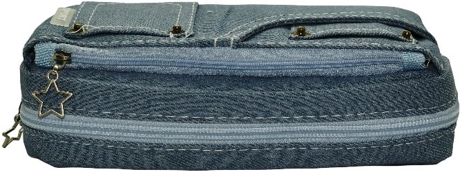 Brainware Blue Denim Pencil Case — image 2