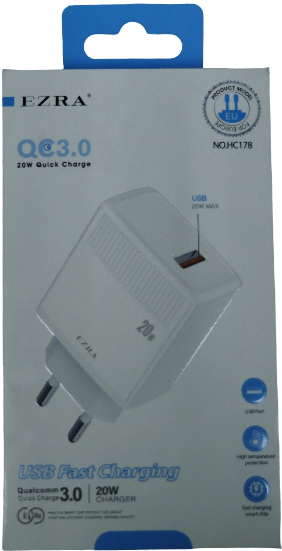 Ezra 20W USB 3.0 Fast Charger Adapter