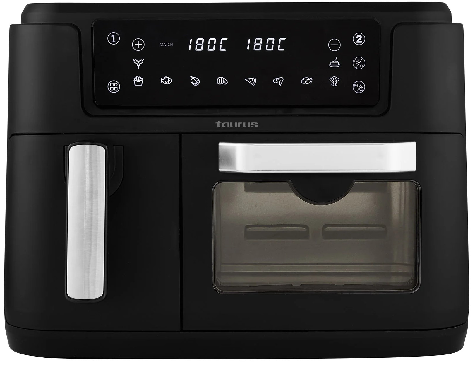 Air Fryer Dual Zone Digital Non-Stick Black 9.5L 2400W Duo — image 3