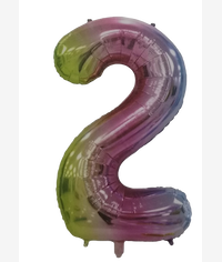 Casey 102cm Rainbow Balloon Number 2