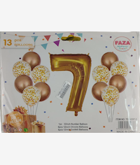 Casey 13pc Rose Gold and White Balloon Set Nr.7