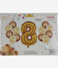 Casey 13pc Gold and White Balloon Set Nr.8