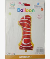Casey 102cm Donut Balloon Number.1 Retail Packaging No