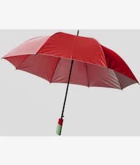 Totally Handheld Large Golf Umbrella Red