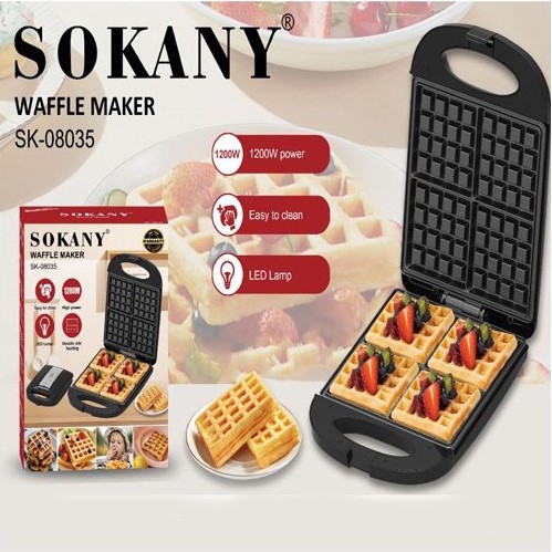 Sokany SK08035 Waffle Maker 1200W — image 2