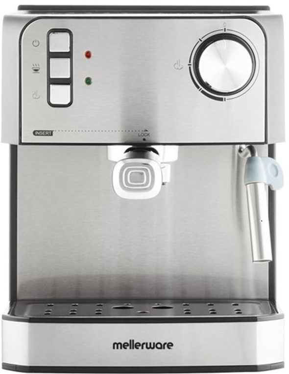 Mellerware Trieste 850W Stainless Steel Espresso Coffee Maker — image 2
