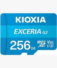 Kioxia Exceria G2 256GB microSD Memory Card